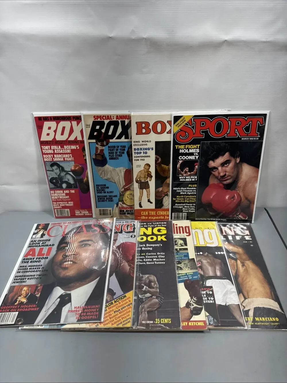 Vintage International Boxing Magazine Lot of 12 1953-1984 Muhammad Ali Liston